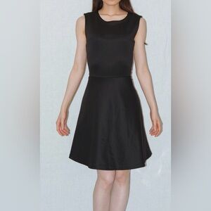 Daisy Fuentes Women’s Black Sleeveless Fit & Flare Scuba Mini Dress Size L